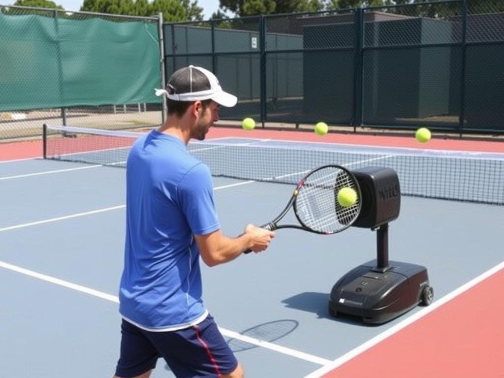 Ball machine drills untuk koordinasi tenis Ball machine drills untuk koordinasi tenis