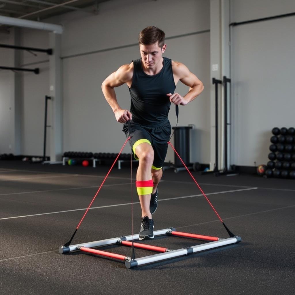 Ladder drills dengan resistance band Ladder drills dengan resistance band