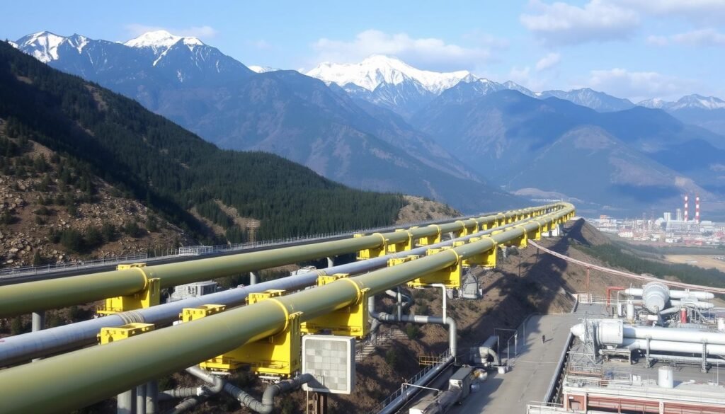Pipa minyak dan gas yang melintasi wilayah Kaukasus Selatan, menunjukkan kepentingan energi dalam konflik Pipa minyak dan gas yang melintasi wilayah Kaukasus Selatan, menunjukkan kepentingan energi dalam konflik