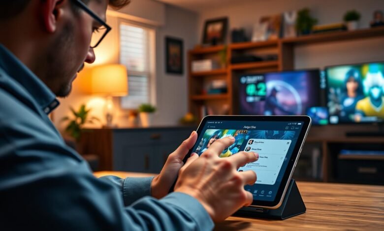 gestur multitasking iPad streamer